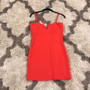 💃🏻 Red orange mini dress 😍